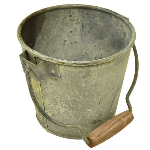 Product Decorative bucket metal rust vintage Ø15/17.5/22cm set of 3