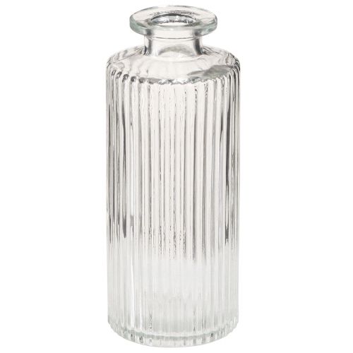 Floristik24 Decorative Bottles Glass Mini Vases Clear Retro H13cm 6 Pcs