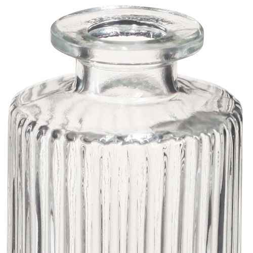 Product Decorative Bottles Glass Mini Vases Clear Retro H13cm 6 Pcs