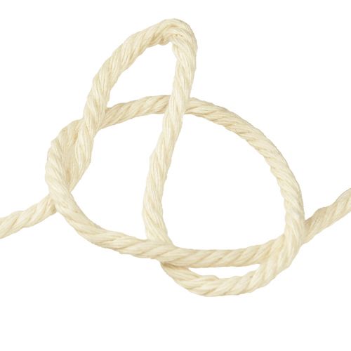 Product Decorative cord cotton cream Ø2mm wooden spool with 16m each 2pcs