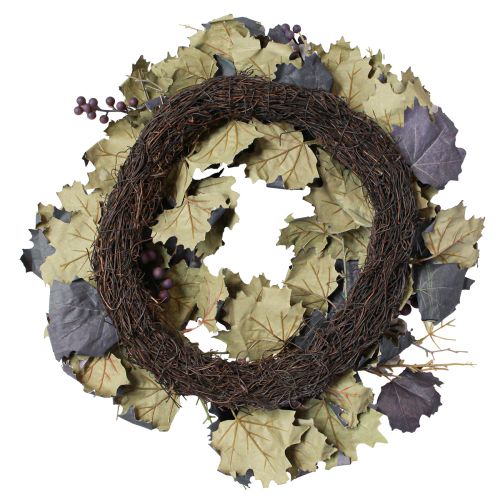 Product Decorative wreath vine leaves and grapes autumn wreath grapevines Ø60cm