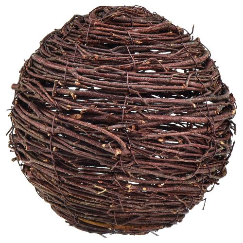 Decorative ball made of vines, vine ball, natural brown, Ø20cm