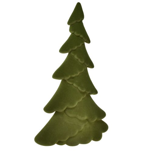 Decoration fir tree flocked Christmas tree green 60cm