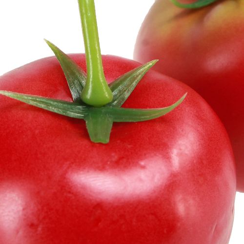 Product Decorative tomatoes 2 artificial tomatoes on a vine Ø6cm L15cm