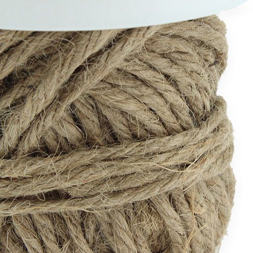 Floristik24 Decorative thread spool with hemp cord Ø10cm H12cm