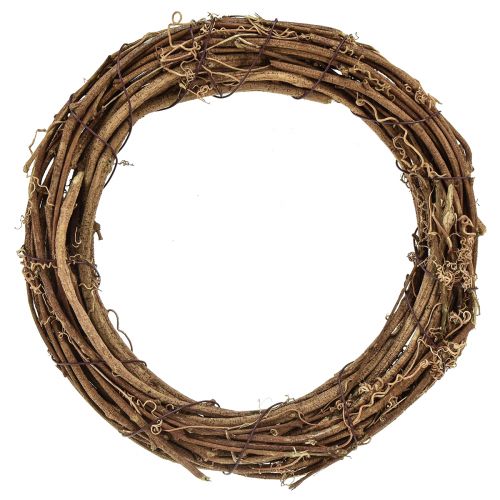 Decorative vine wreath natural door wreath autumn Ø20cm 4pcs