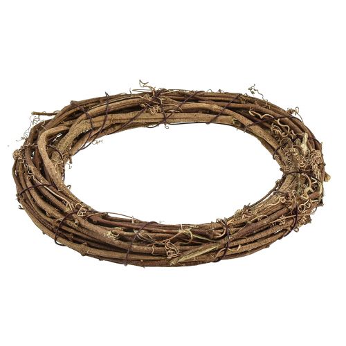 Product Decorative vine wreath natural door wreath autumn Ø20cm 4pcs