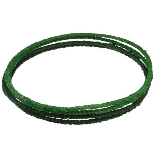 Product Decorative ring jute decoration loop green dark green Ø30cm 4pcs