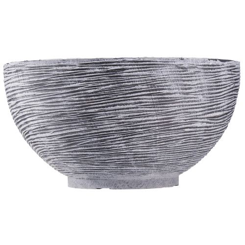 Product Decorative bowl round plant bowl grey black Ø35cm H18cm