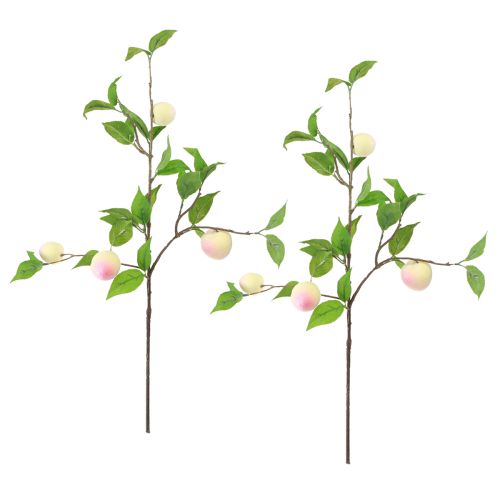 Product Decorative Branch Artificial Peach Decorative Artificial Branch 52cm 2pcs