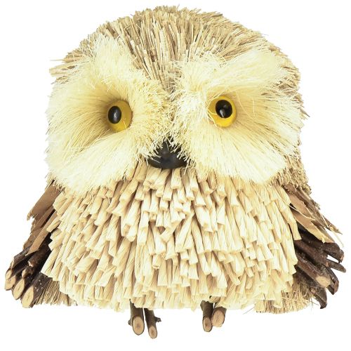 Product Owl decoration figures autumn with cones 12.5×10×10cm 2pcs
