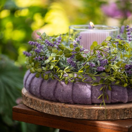 Product Felt ribbon lilac 15cm 5m