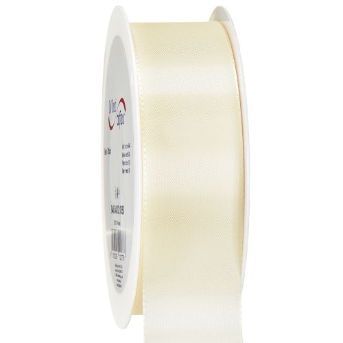 Product Gift ribbon and decorative ribbon taffeta ribbon cream 40mm 50m