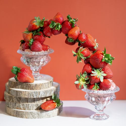 Product Classic glass bowl with base in vintage design – Clear, Ø13cm x 11 cm – Versatile use for trophy decoration