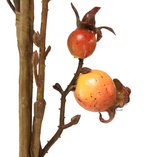 Product Rosehip branch yellow/orange artificial branch rosehip decoration L95cm