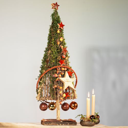 Wooden Christmas tree decoration wooden decoration natural branches vines 25x10x50cm