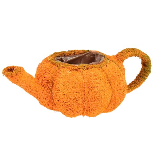 Jug for planting pumpkin decoration orange/yellow-green Ø13cm