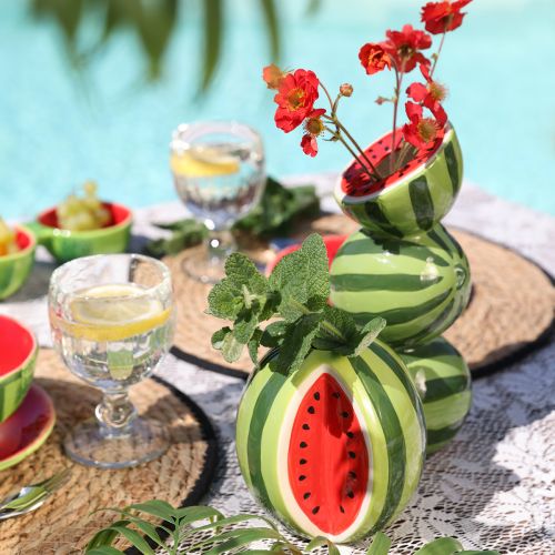 Product Ceramic vase watermelon decorative vase ceramic H12cm