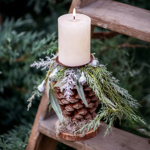 Product Candle Holder Brown Ø6cm 4 pcs