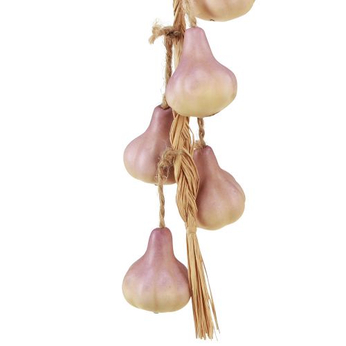 Garlic Decoration for Hanging Artificial Yellow Purple L50cm