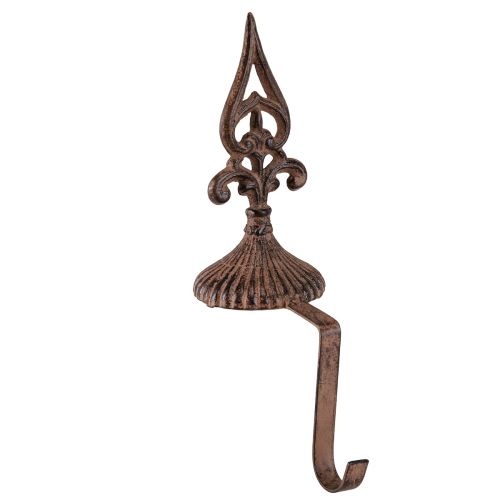 Wreath holder rust vintage holder for standing cast iron H29cm