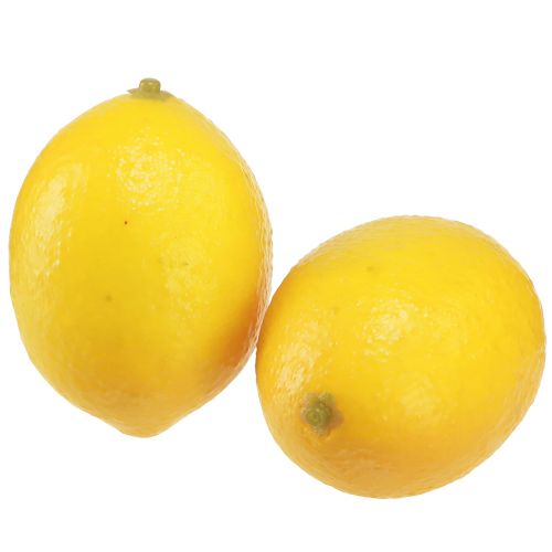 Artificial Lemons Decoration Fruit Ø4.5cm H6.5cm 12 pcs