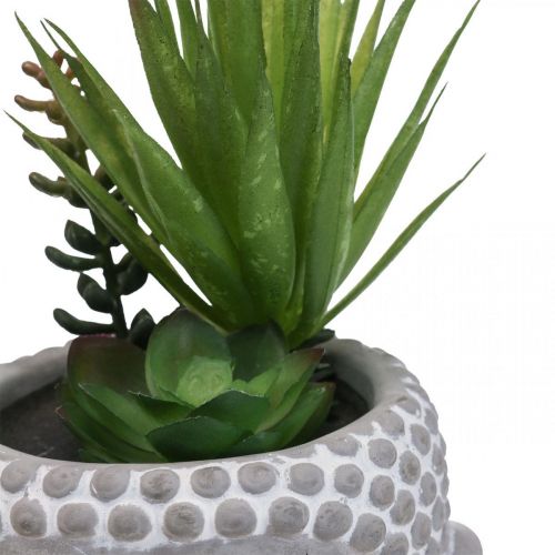 Product Artificial Succulent Flower Pot Buddha Ø12cm H25cm