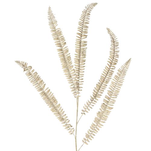 Product Artificial fern branched white cream artificial plants L120cm