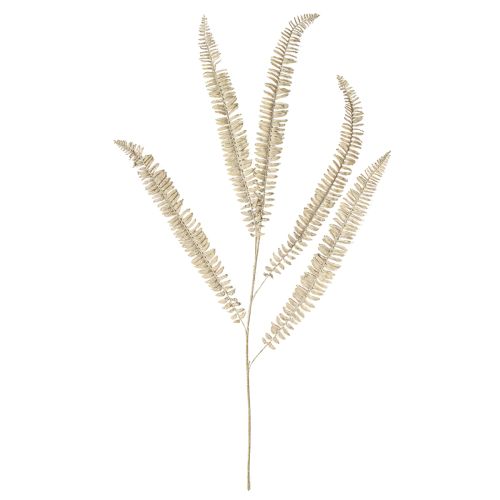 Product Artificial fern branched white cream artificial plants L120cm