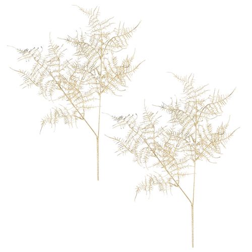 Product Artificial Fern Christmas Ornamental Fern Champagne 54cm 2pcs