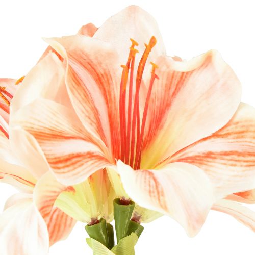 Product Artificial Amaryllis Artificial Flowers White Red Orange Amaryllis 40cm 3pcs