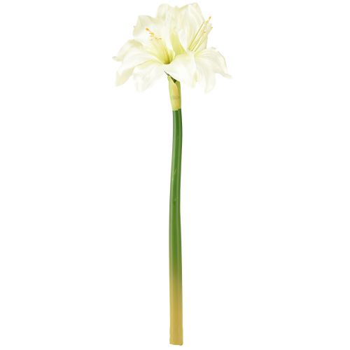 Product Artificial Amaryllis like real artificial flowers White Amaryllis 40cm 3pcs