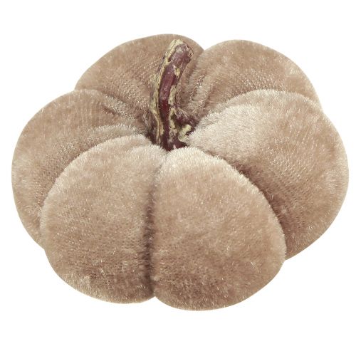 Product Pumpkin Decoration Fabric Pumpkins Yellow Beige Reddish Brown Ø7cm 9 pcs