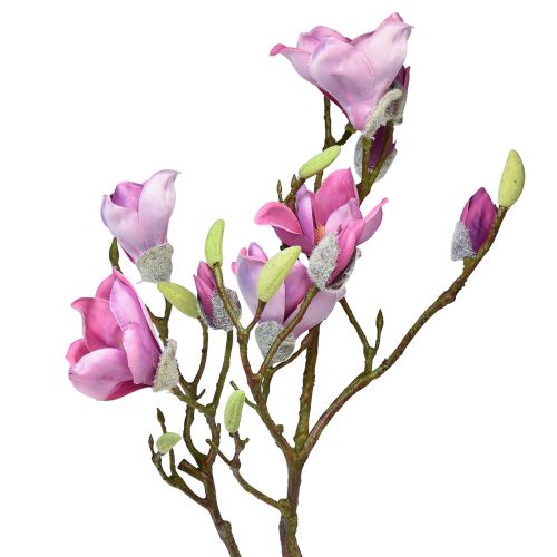 Floristik24 Artificial flower magnolia branch, magnolia pink 92cm