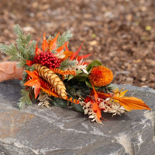 Product Artificial flowers, Banksia, Proteaceae Orange L58cm H6cm 3 pcs