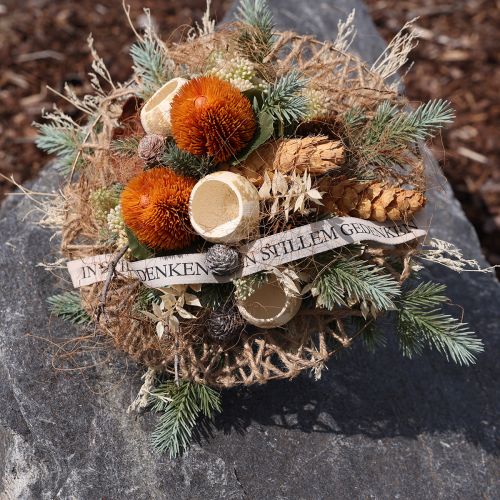 Product Artificial flowers, Banksia, Proteaceae Orange L58cm H6cm 3 pcs