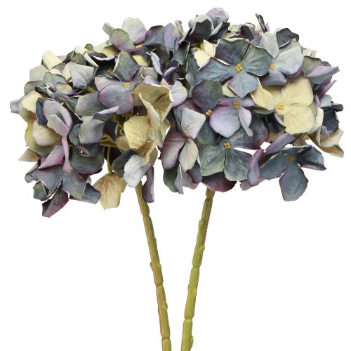 Product Artificial flowers in blue hydrangea large Ø15cm L58cm 2pcs