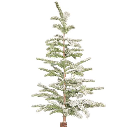 Product Artificial fir tree on metal plate snow winter decoration 35x115cm