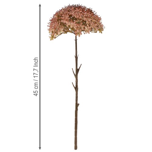 Product Artificial branch autumn decoration flower branch brown red 45cm 2 pieces