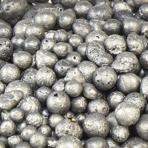 Product Metallic decorative beads anthracite decorative granules round 4-8mm 1l