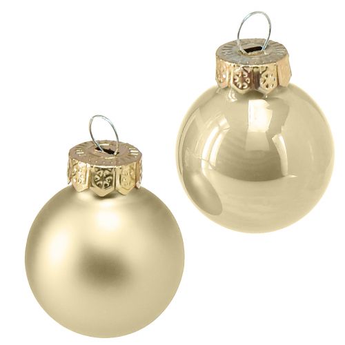 Product Mini Christmas tree balls glass pearl tree balls Ø2.5cm 22pcs