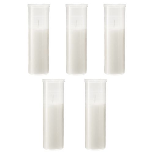 Product Refill candles for grave lights white 84h H17cm 5pcs
