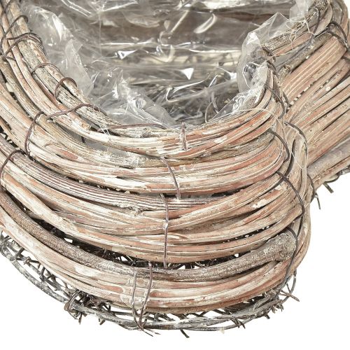 Product Plant heart rattan vines natural white 20cmx24cmx6cm 2pcs