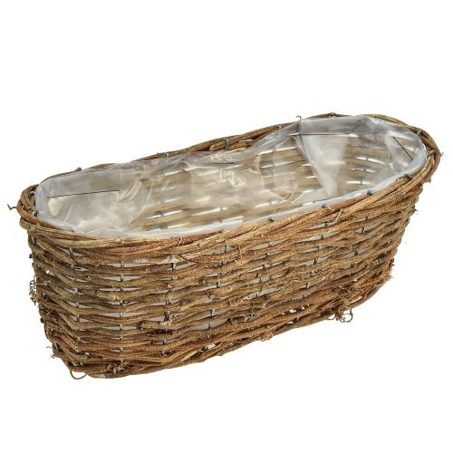 Plant basket oval vine natural plant bowl L30cm