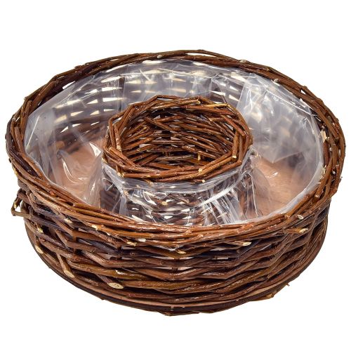 Product Natural willow plant rings in two sizes – 32 cm &amp; 25 cm – Ideal for table decoration – Set of 2