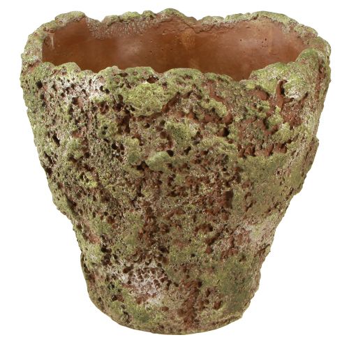 Product Plant pot rustic planter green brown Ø21cm H19,5cm