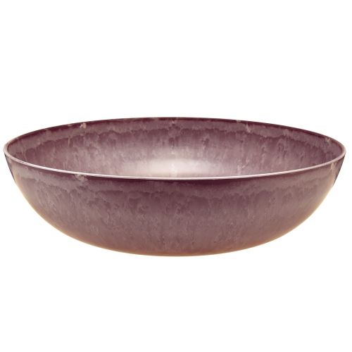 Elegant purple plastic bowl 3 pieces – 37x10.5 cm – Versatile for decoration