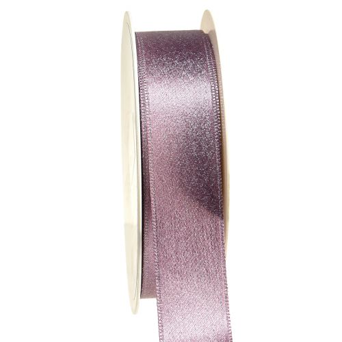 Product Decorative ribbon, shiny ribbon, pink, width 25 mm, length 20 m