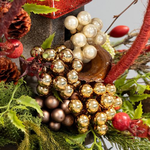 Product Mirror berries Ø1.5cm brown-gold 140 pcs