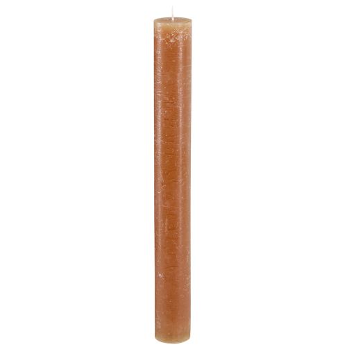 Product Taper candles table candles in caramel 34mm x 300mm 4 pcs